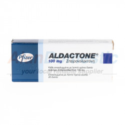 Aldactone, 1 box, 20 tabs, 100 mg/tab